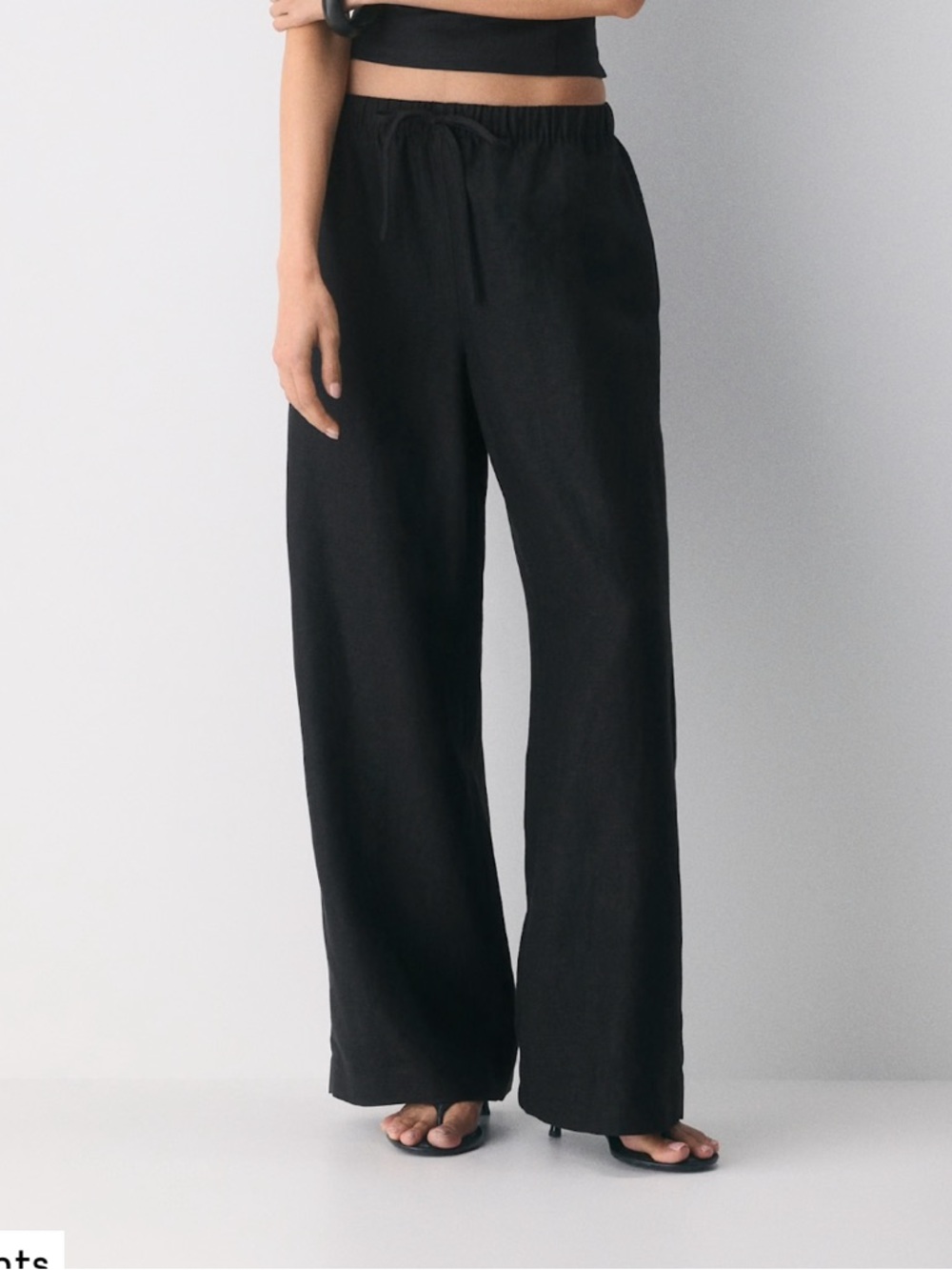 Aritzia CruiseLinen Lodge Pant 2XS Black
